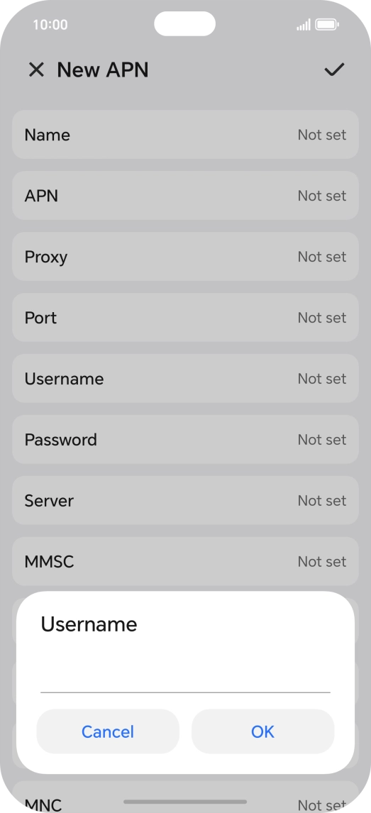 Key in eesecure and press OK.