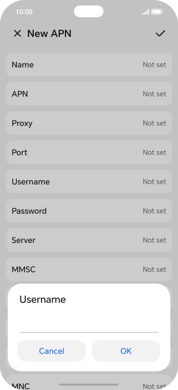 Key in eesecure and press OK.