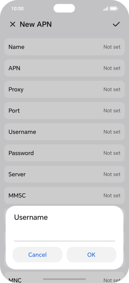 Key in eesecure and press OK.