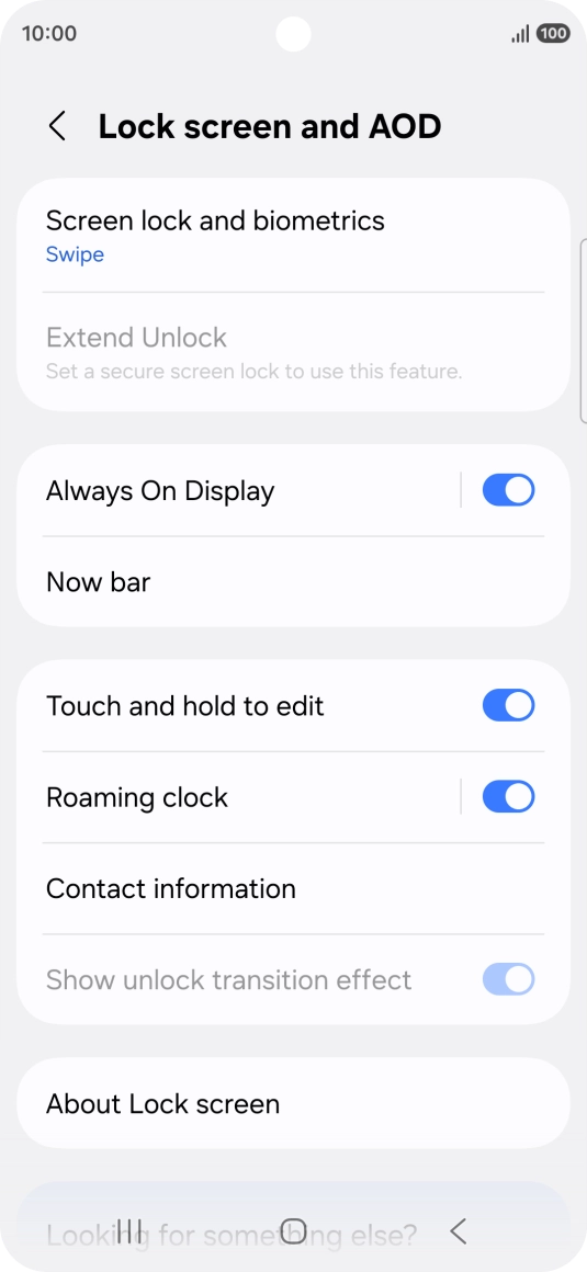 Press Screen lock and biometrics.