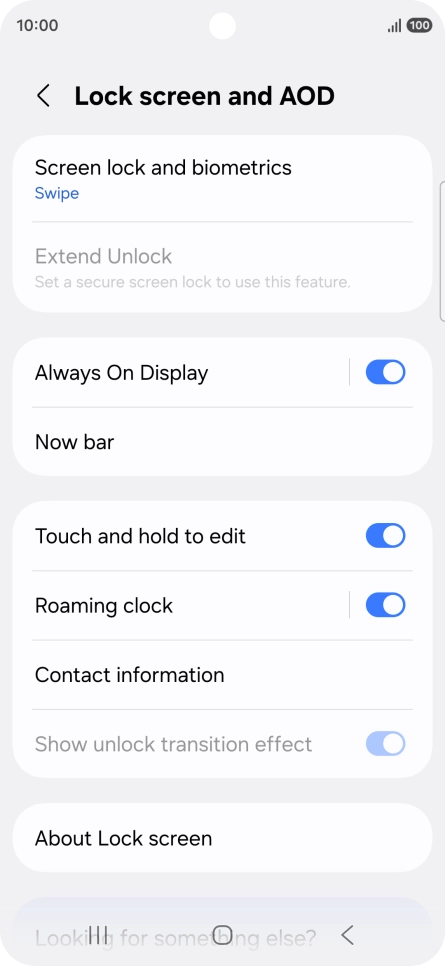 Press Screen lock and biometrics.