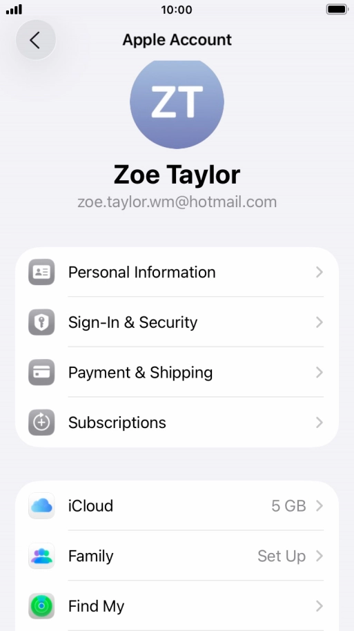 Press the Home key to return to the home screen.