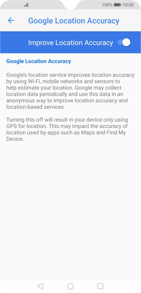 If you press the indicator next to 