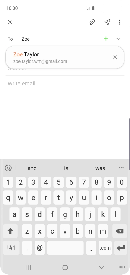 Press the required contact.