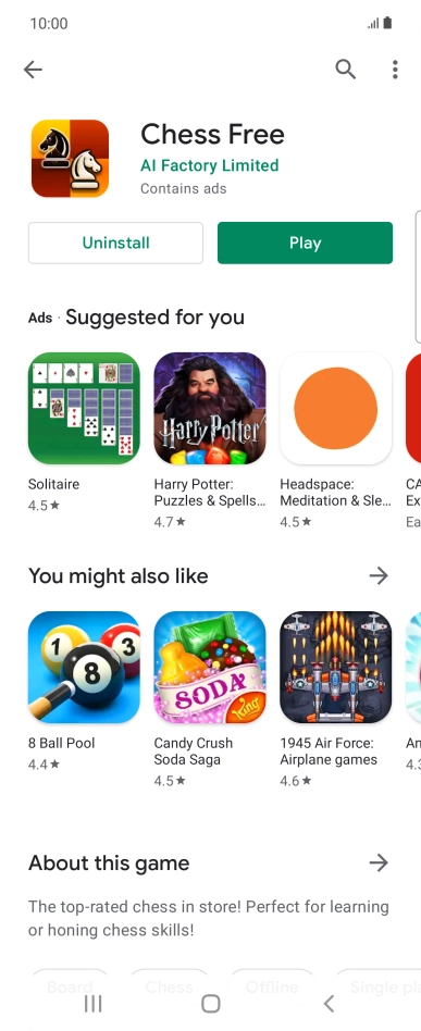 Press the Home key to return to the home screen.