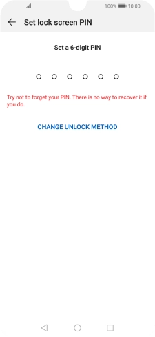 Press CHANGE UNLOCK METHOD.