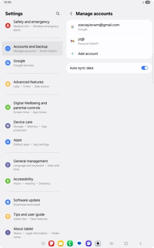 Press the Home key to return to the home screen.