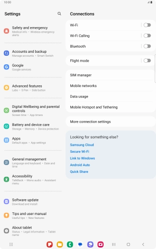 Press Accounts and backup.