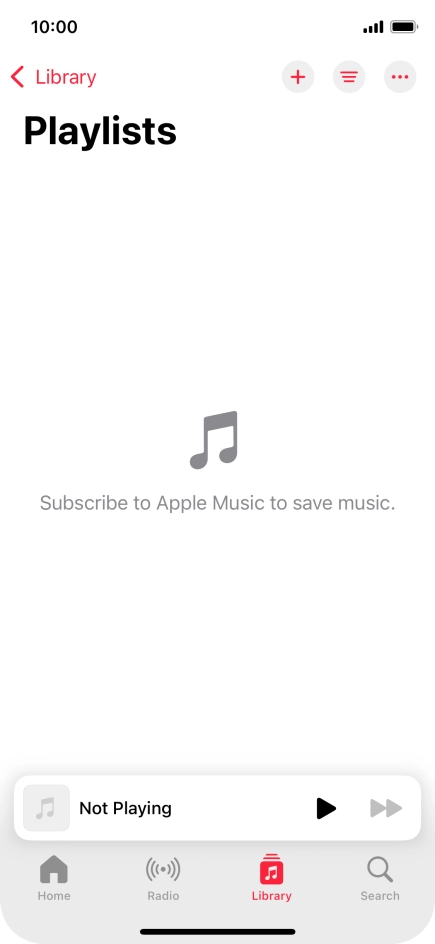 Press the new playlist icon.