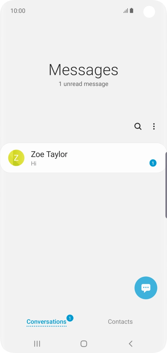 Press the new message icon.