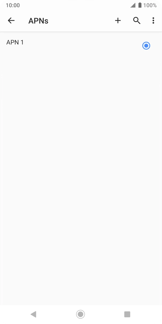 Press the new data connection icon.