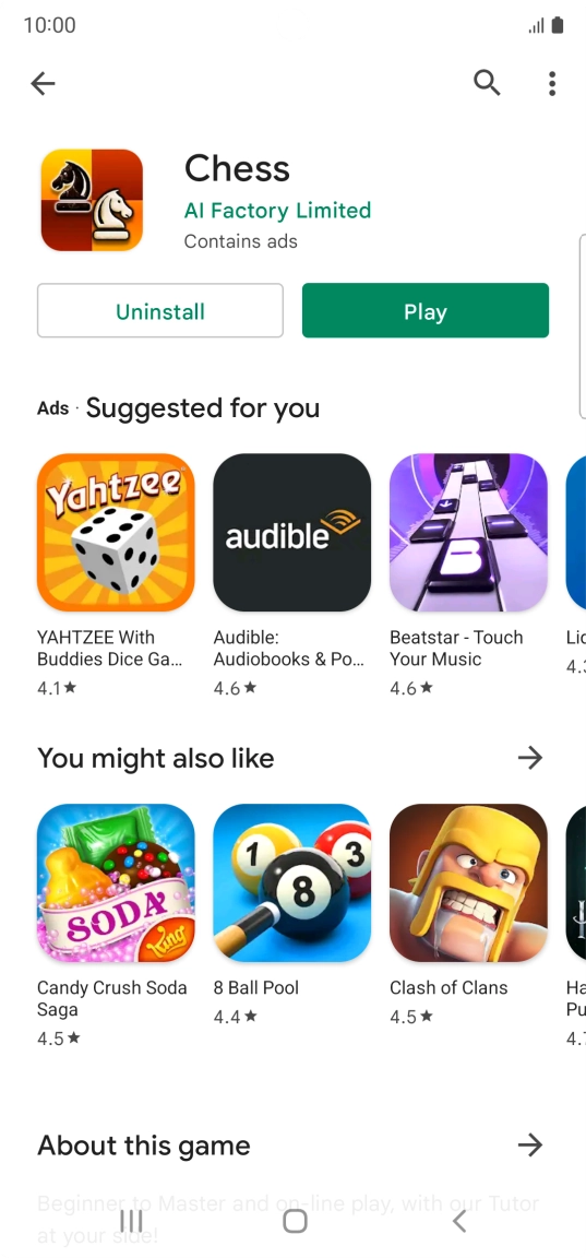 Press the Home key to return to the home screen.