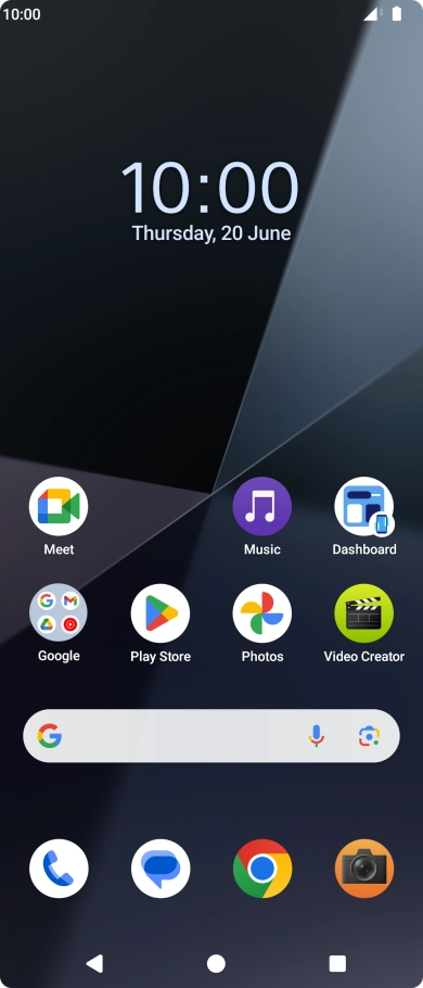 Slide two fingers downwards starting from the top of the screen.