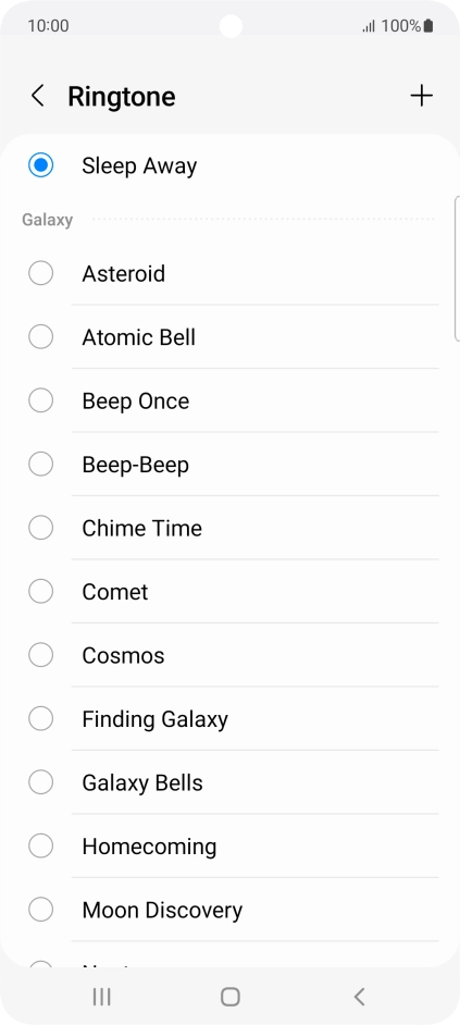 Press the Home key to return to the home screen.