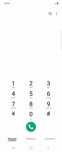 Press the menu icon.