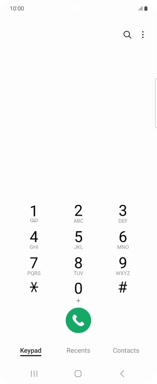 Press the menu icon.