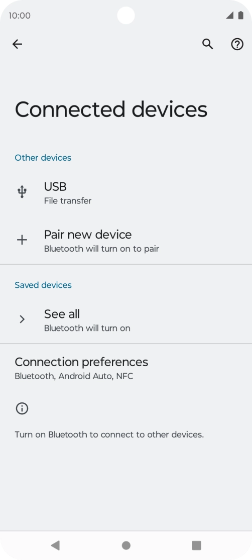 Press Pair new device.