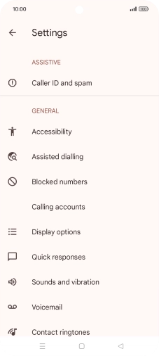 Press Calling accounts.