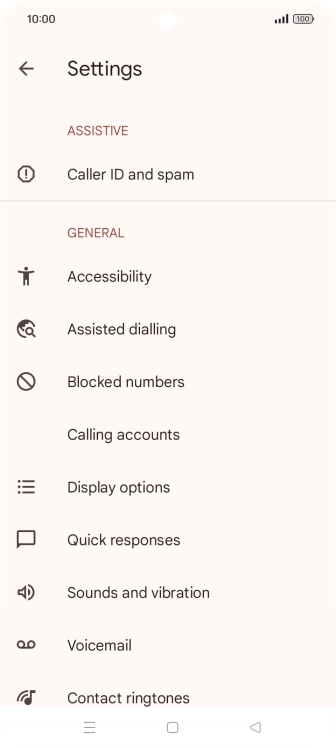 Press Calling accounts.