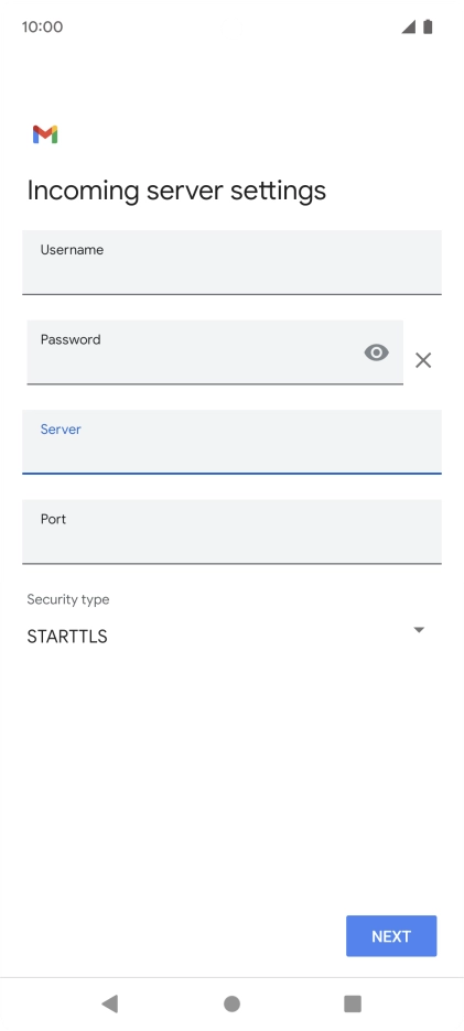 Press the field below 