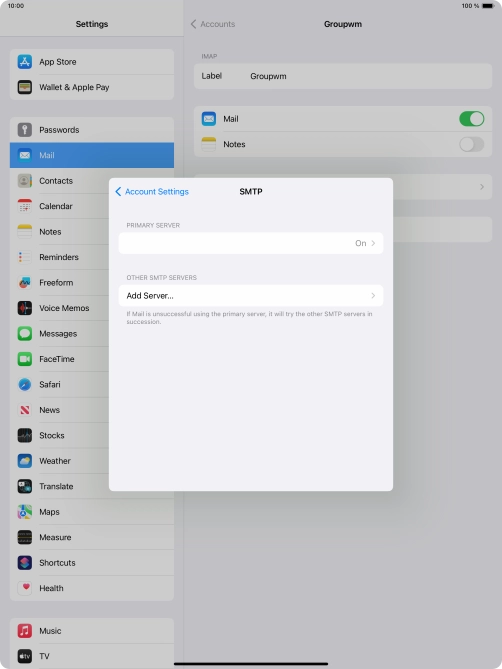 Press the field below 