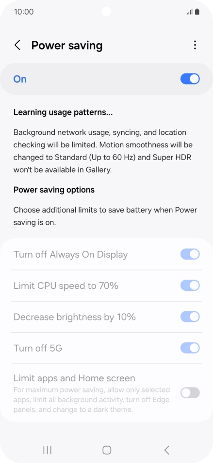 Press the Home key to return to the home screen.