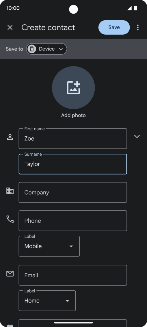 Press Phone and key in the required phone number.