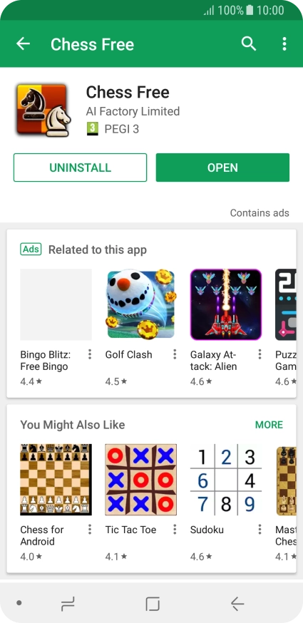 Press the Home key to return to the home screen.