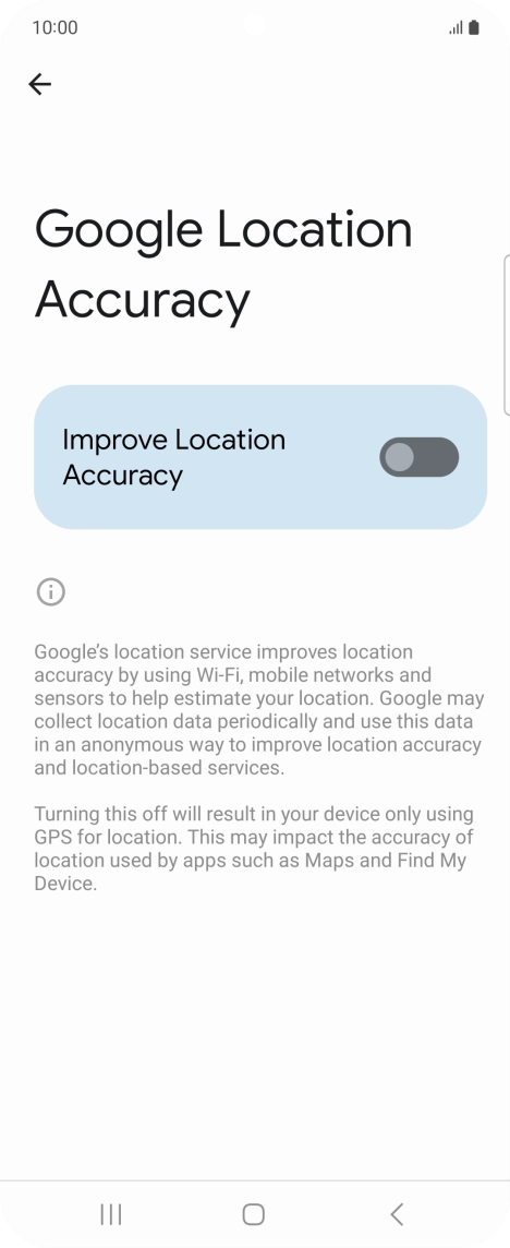 If you press the indicator next to 
