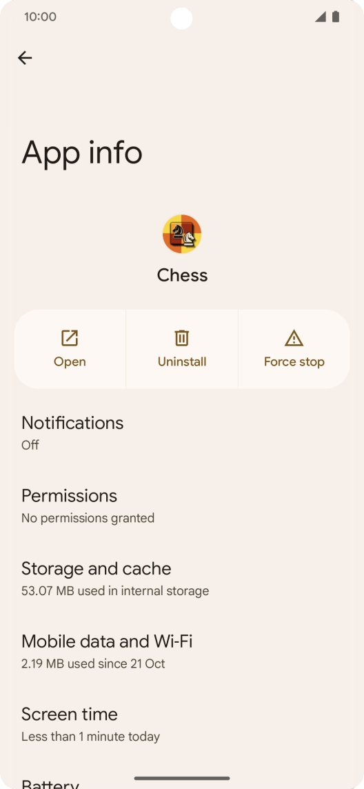 Press Storage and cache.