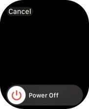 Press and drag the power off icon right.