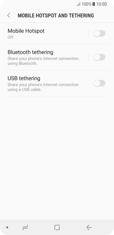 Press Mobile Hotspot.