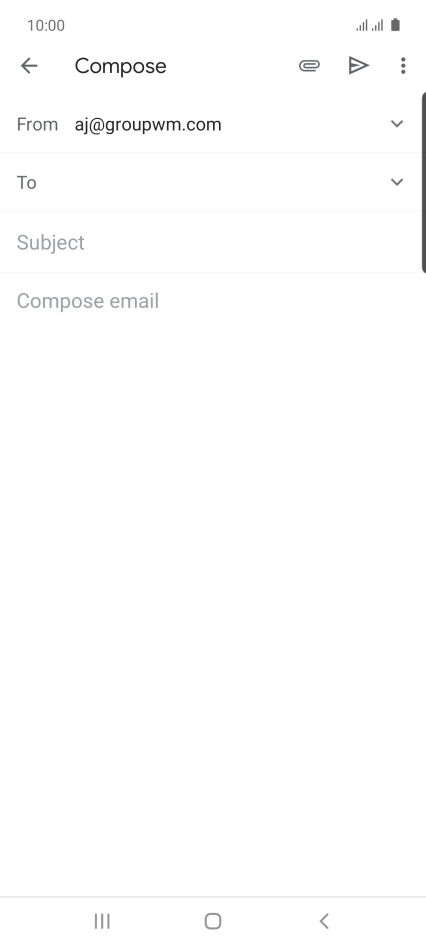 Press To and key in the first letters of the recipient's name.