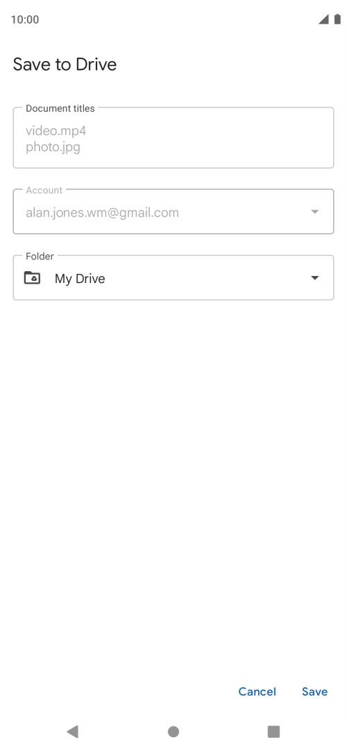 Press the field below 