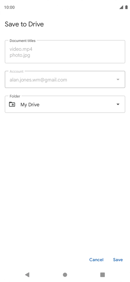 Press the field below 