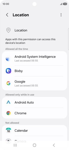 Press the required app.