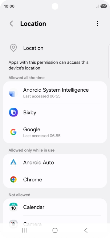 Press the required app.