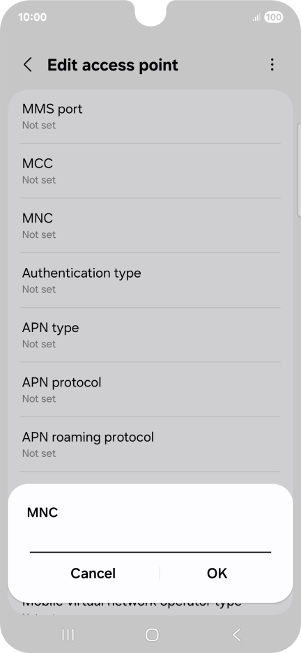Key in 33 and press OK.