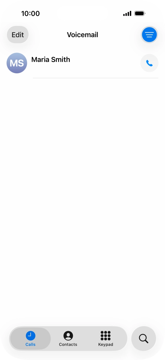 Press the required message.