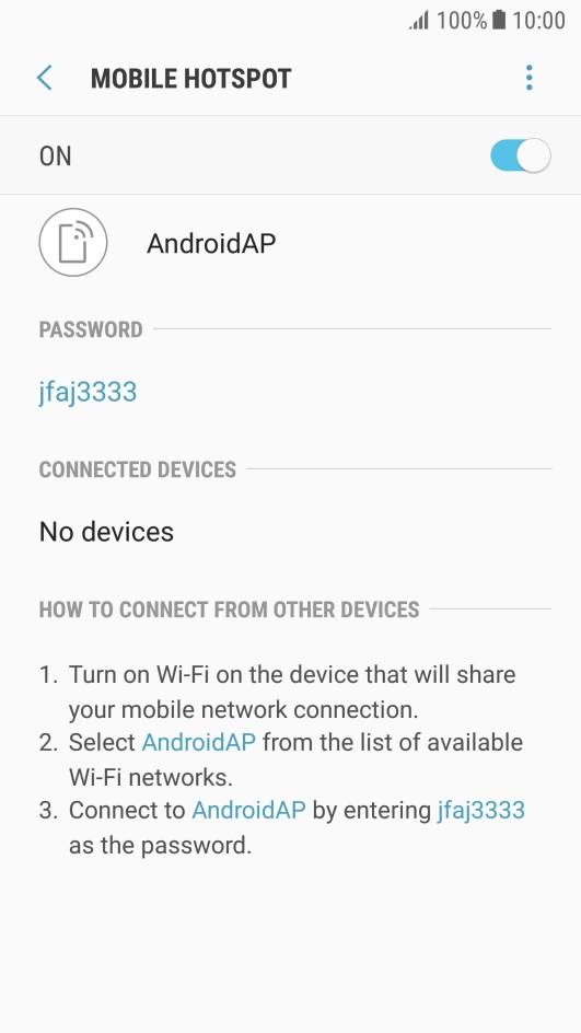 Press the Home key to return to the home screen.
