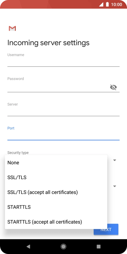 Press None to turn off the function.