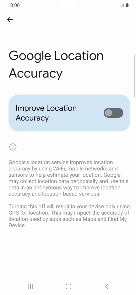 If you press the indicator next to 