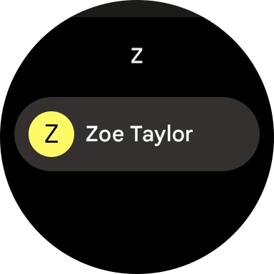 Press the required contact.