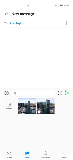 Press Gallery and go to the required folder.