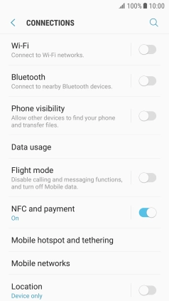 Press Mobile networks.