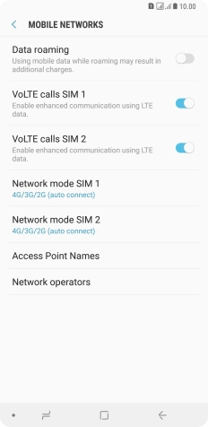 Press Access Point Names.