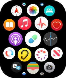 Press the heart rate sensor icon.