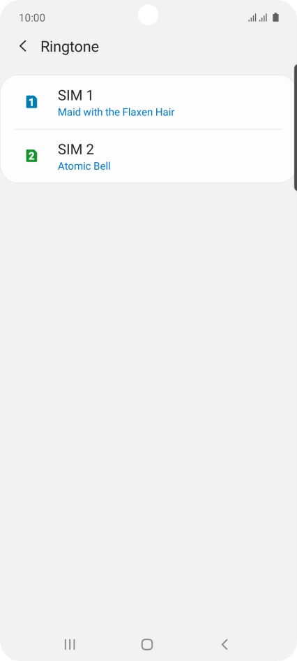 Press the Home key to return to the home screen.