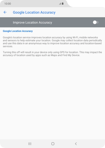 If you press the indicator next to 