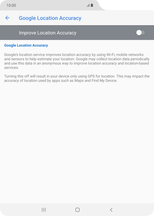 If you press the indicator next to 